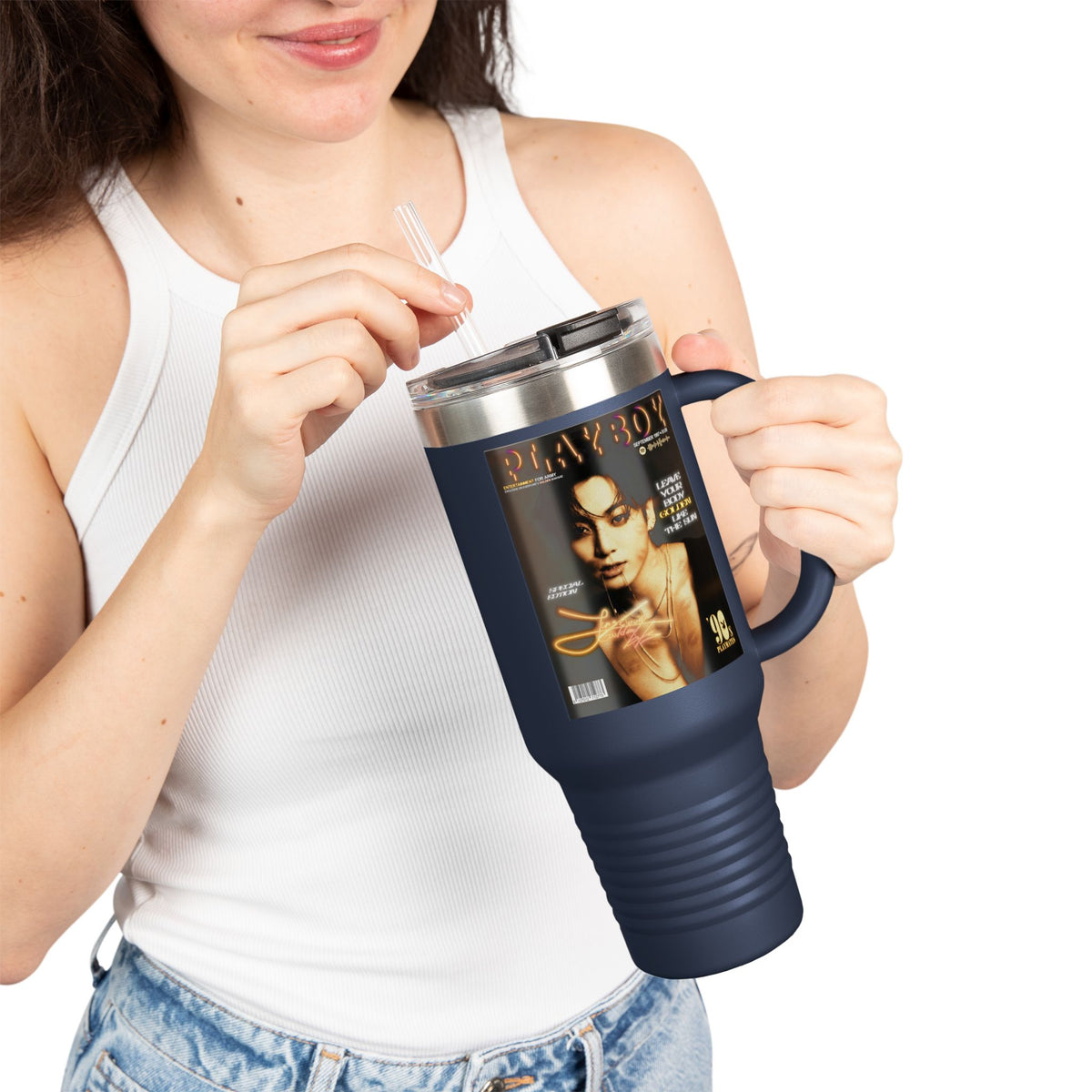 Jeon Jungkook BTS Playboy Tumbler | 40oz Insulated Tumbler