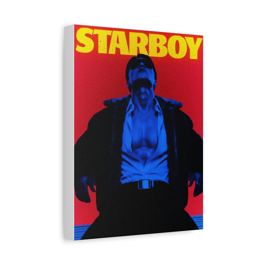 ATEEZ San X Starboy Retro KPop Art Canvas