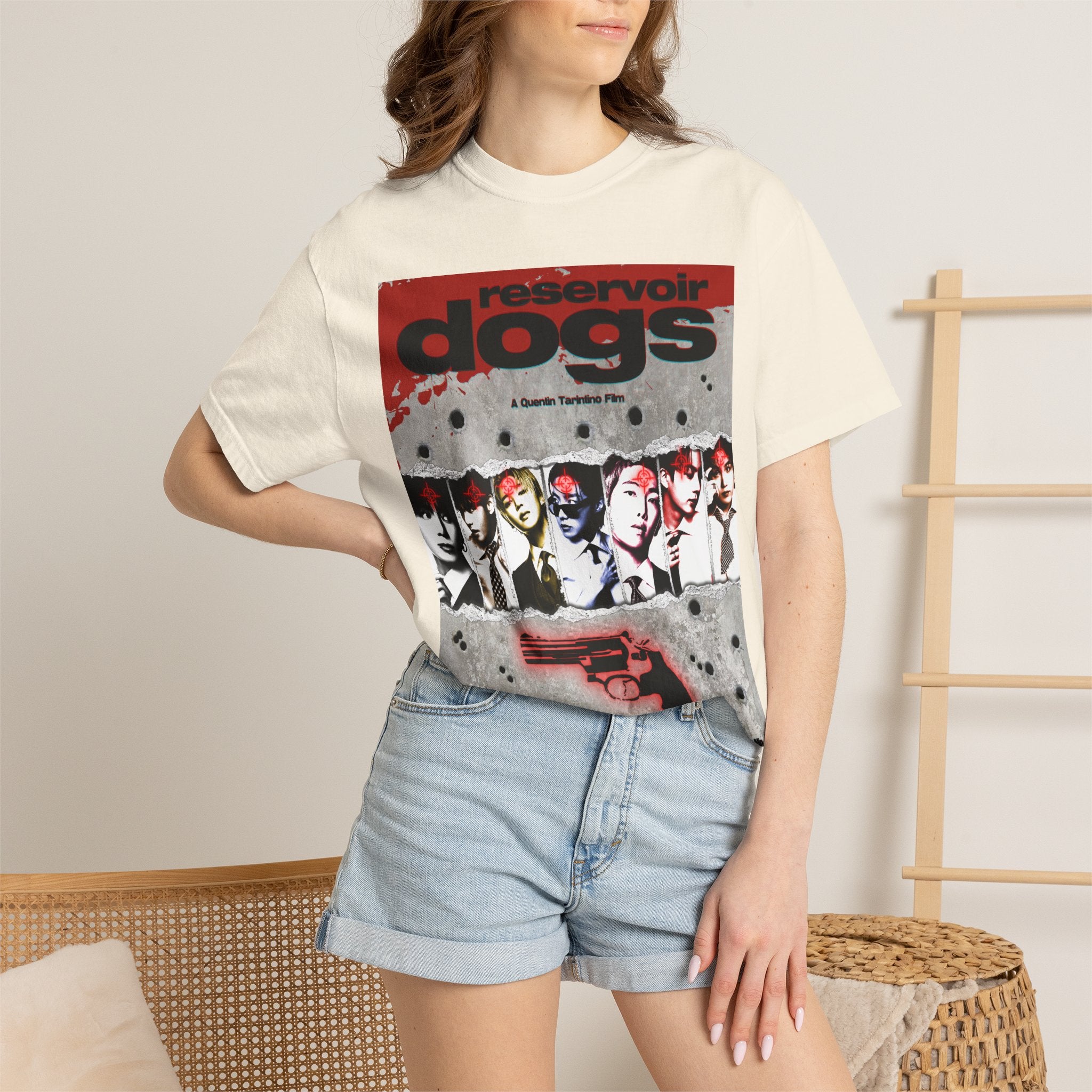 BTS Arirang X Reservoir Dogs Poster T-Shirt Bulletproof Ver.| Movie Poster Graphic Tee