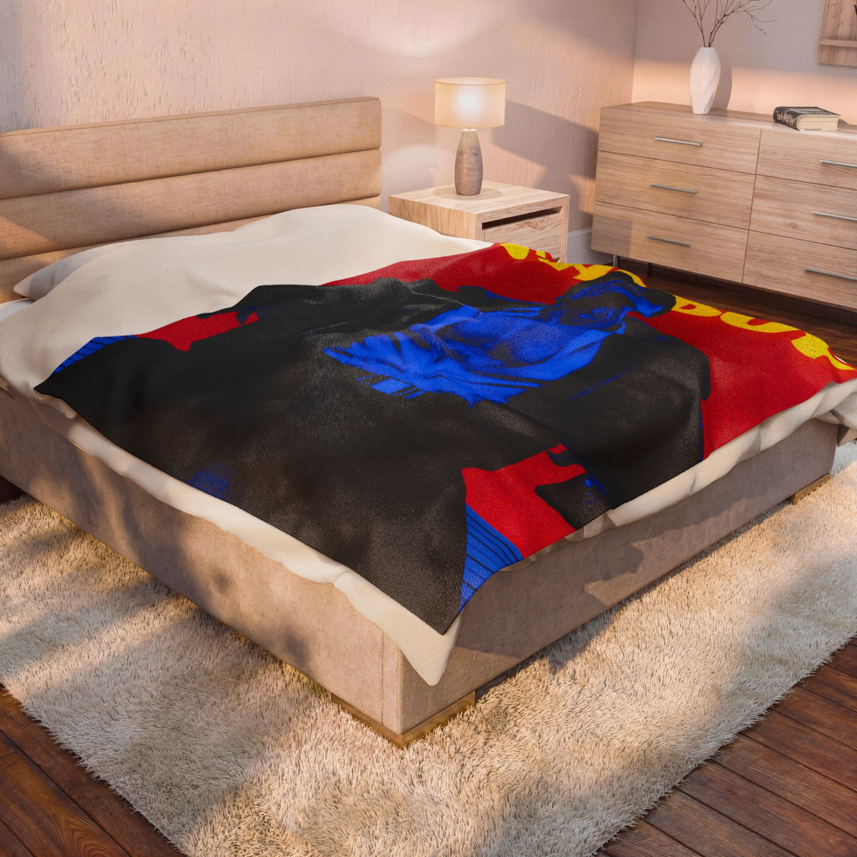 ATEEZ San X Starboy Illustration Velveteen Plush Blanket