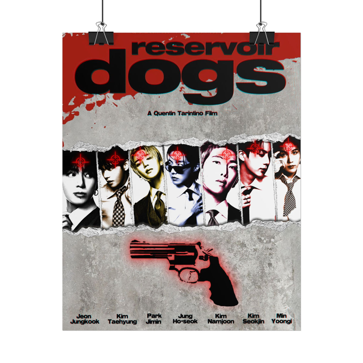BTS Arirang X Reservoir Dogs poster Rolled Poster | Movie-inspired art print
