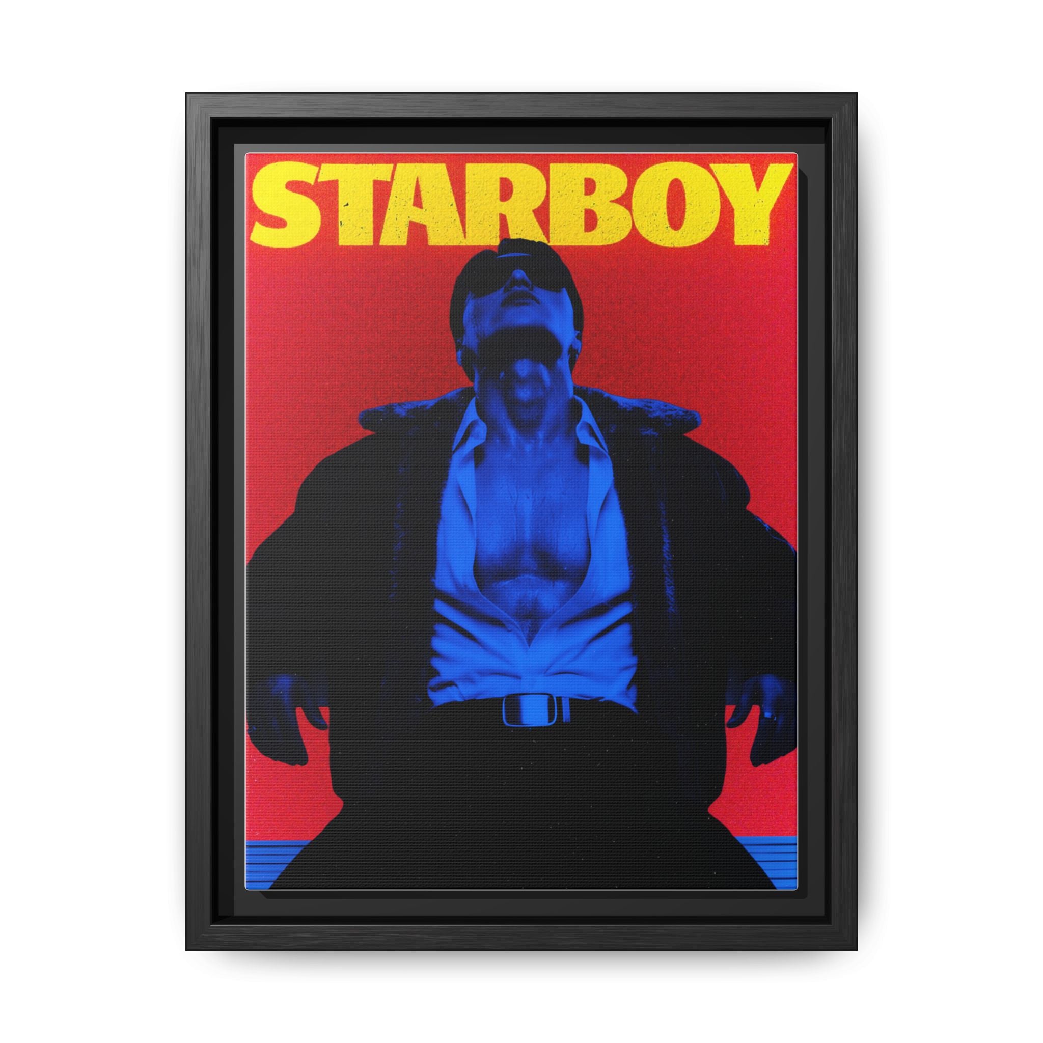 Framed Canvas ATEEZ San X Starboy Poster Matte  | Retro Pop Art Music Wall Decor