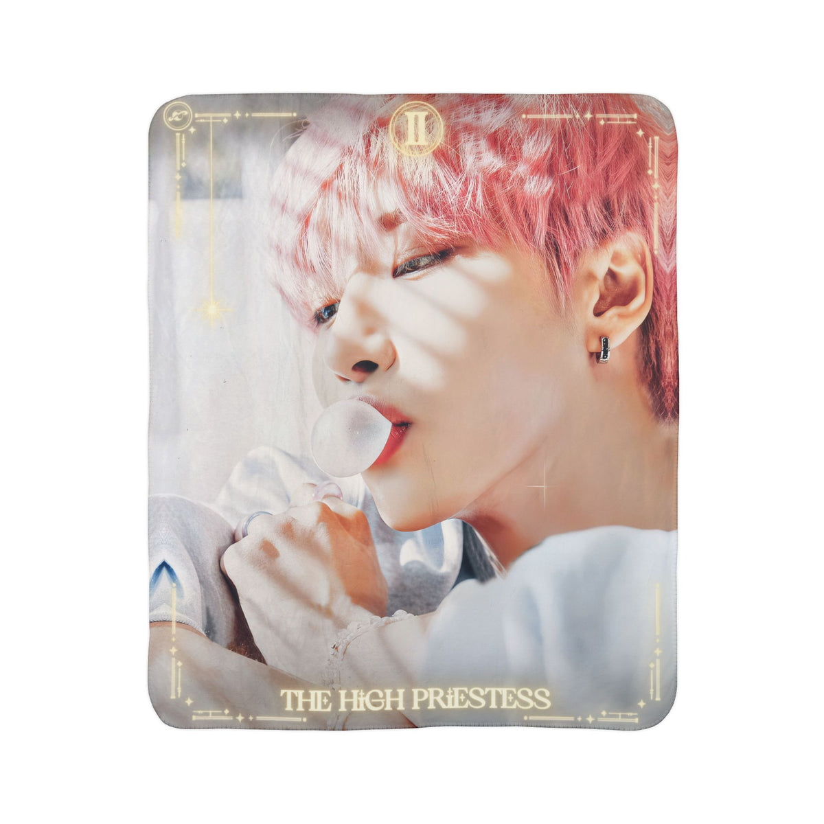 Seonghwa Ateez The High Priestess Tarot Art Blanket | Fleece Sherpa Blanket