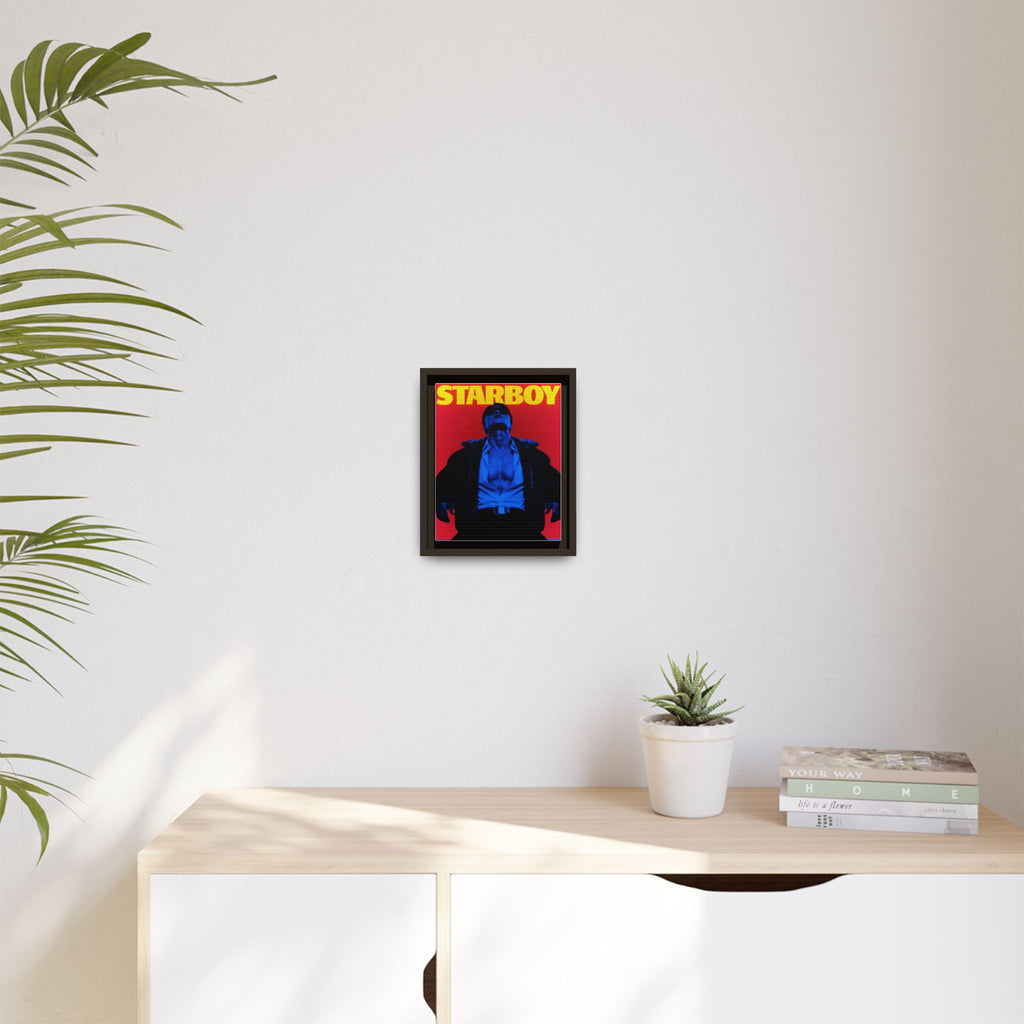 Framed Canvas ATEEZ San X Starboy Poster Matte  | Retro Pop Art Music Wall Decor