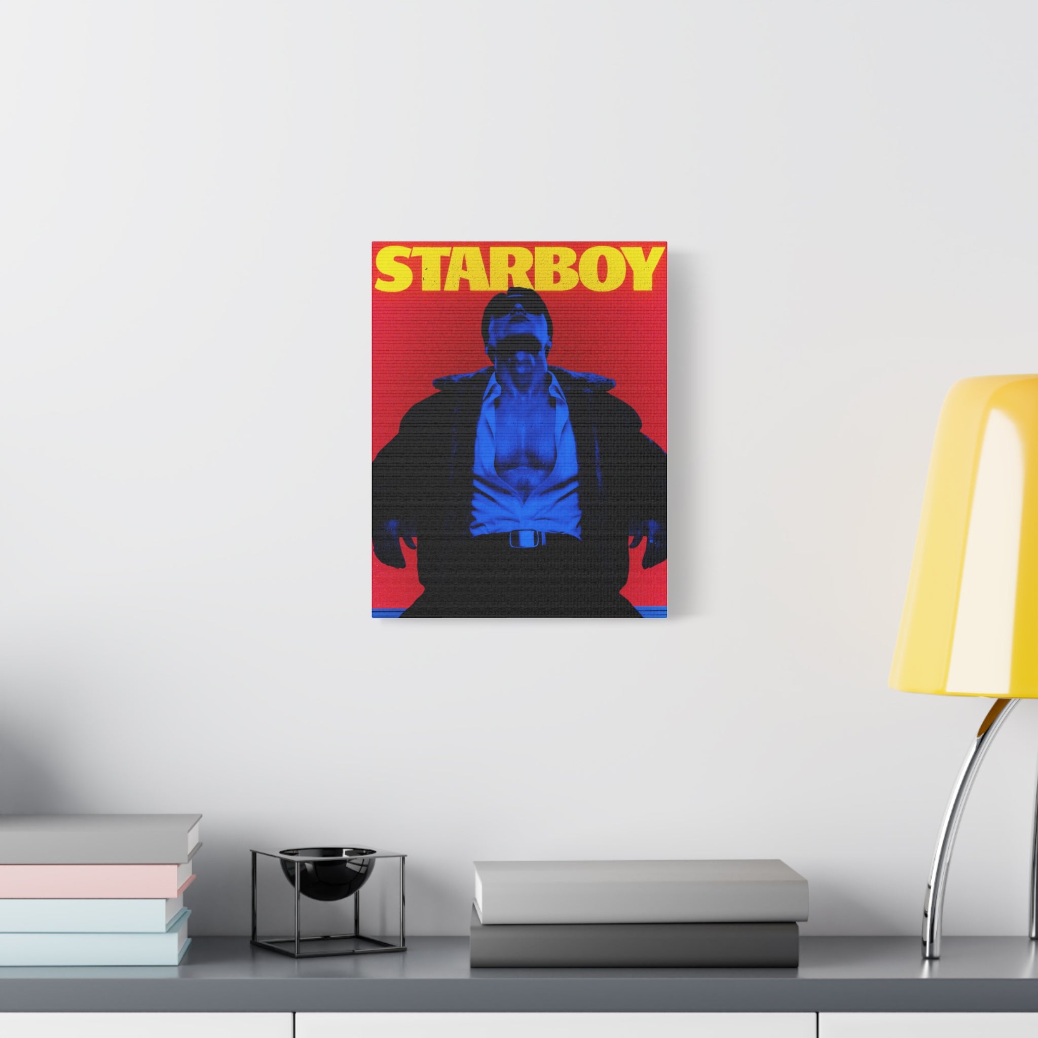ATEEZ San X Starboy Retro KPop Art Canvas