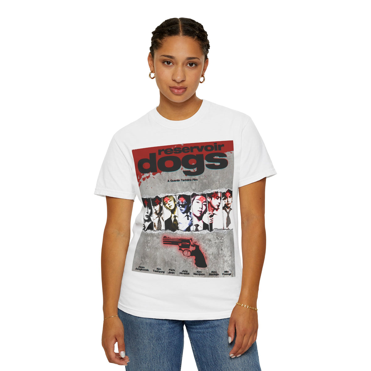 BTS Arirang X Reservoir Dogs Poster T-Shirt | Movie Poster Graphic Tee
