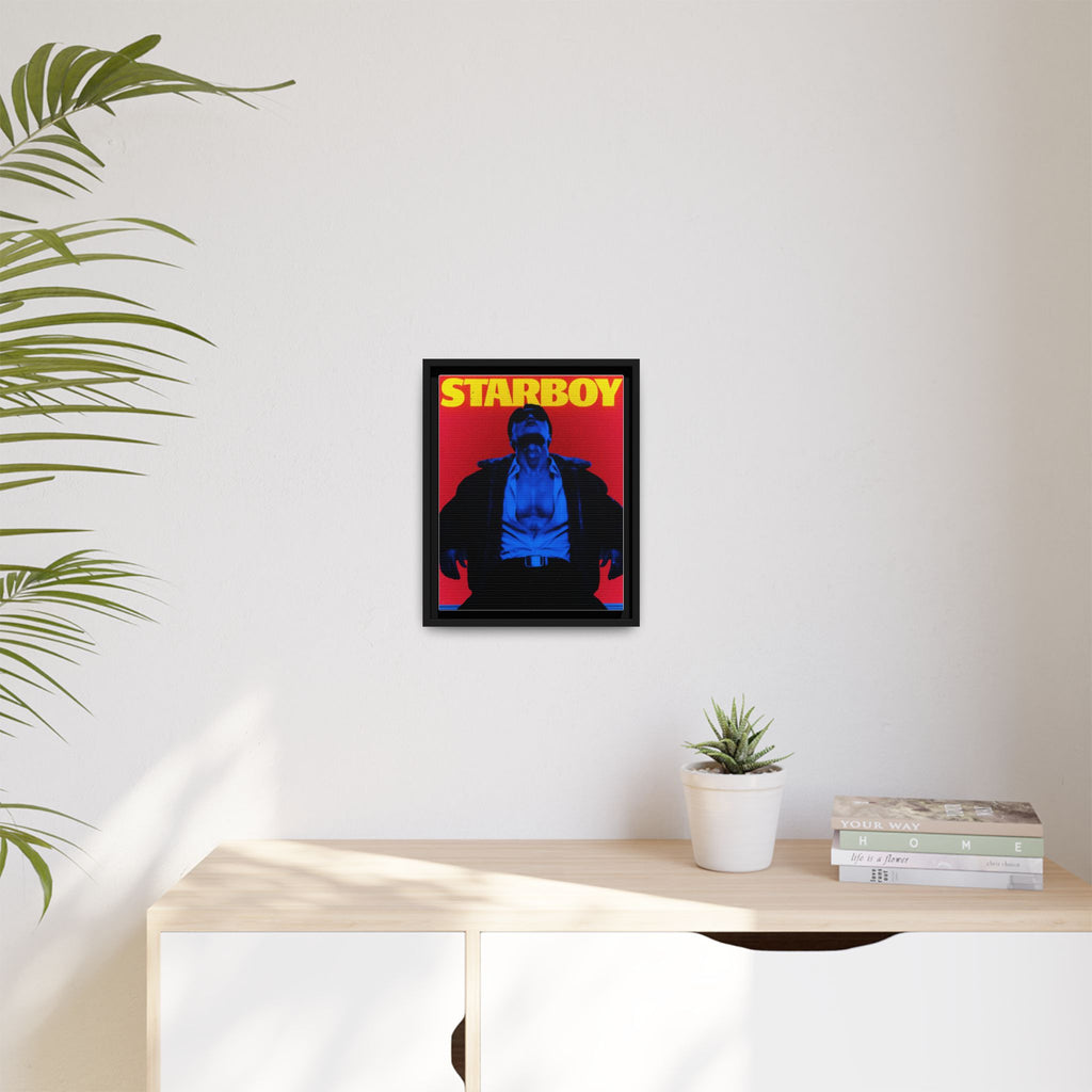 Framed Canvas ATEEZ San X Starboy Poster Matte  | Retro Pop Art Music Wall Decor