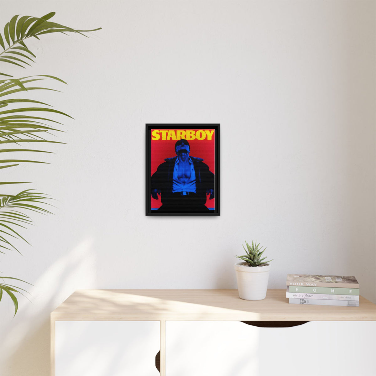 Framed Canvas ATEEZ San X Starboy Poster Matte  | Retro Pop Art Music Wall Decor