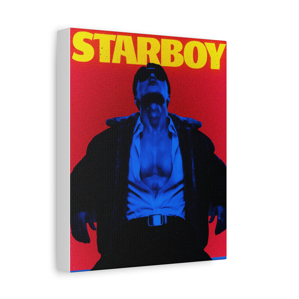 ATEEZ San X Starboy Retro KPop Art Canvas