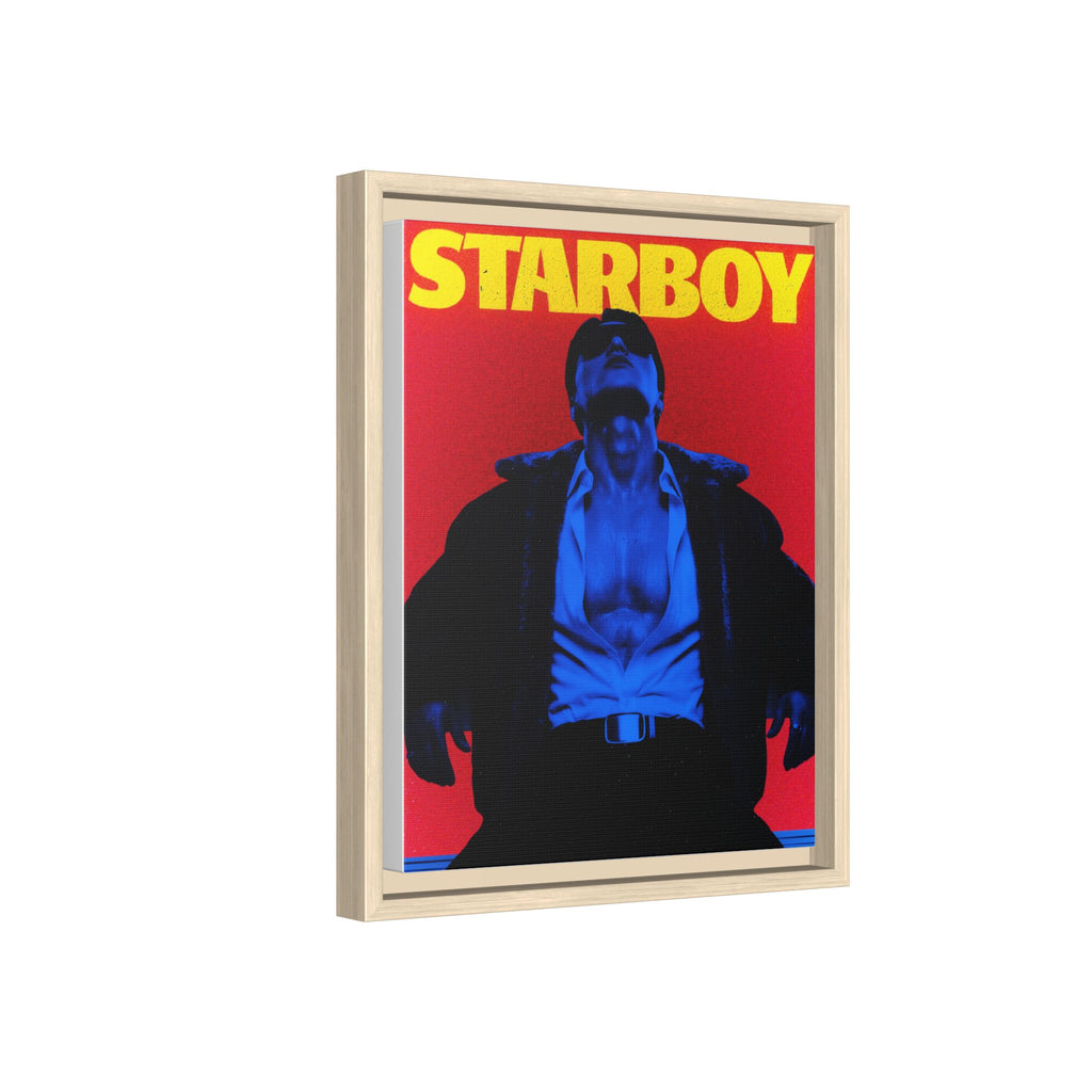 Framed Canvas ATEEZ San X Starboy Poster Matte  | Retro Pop Art Music Wall Decor