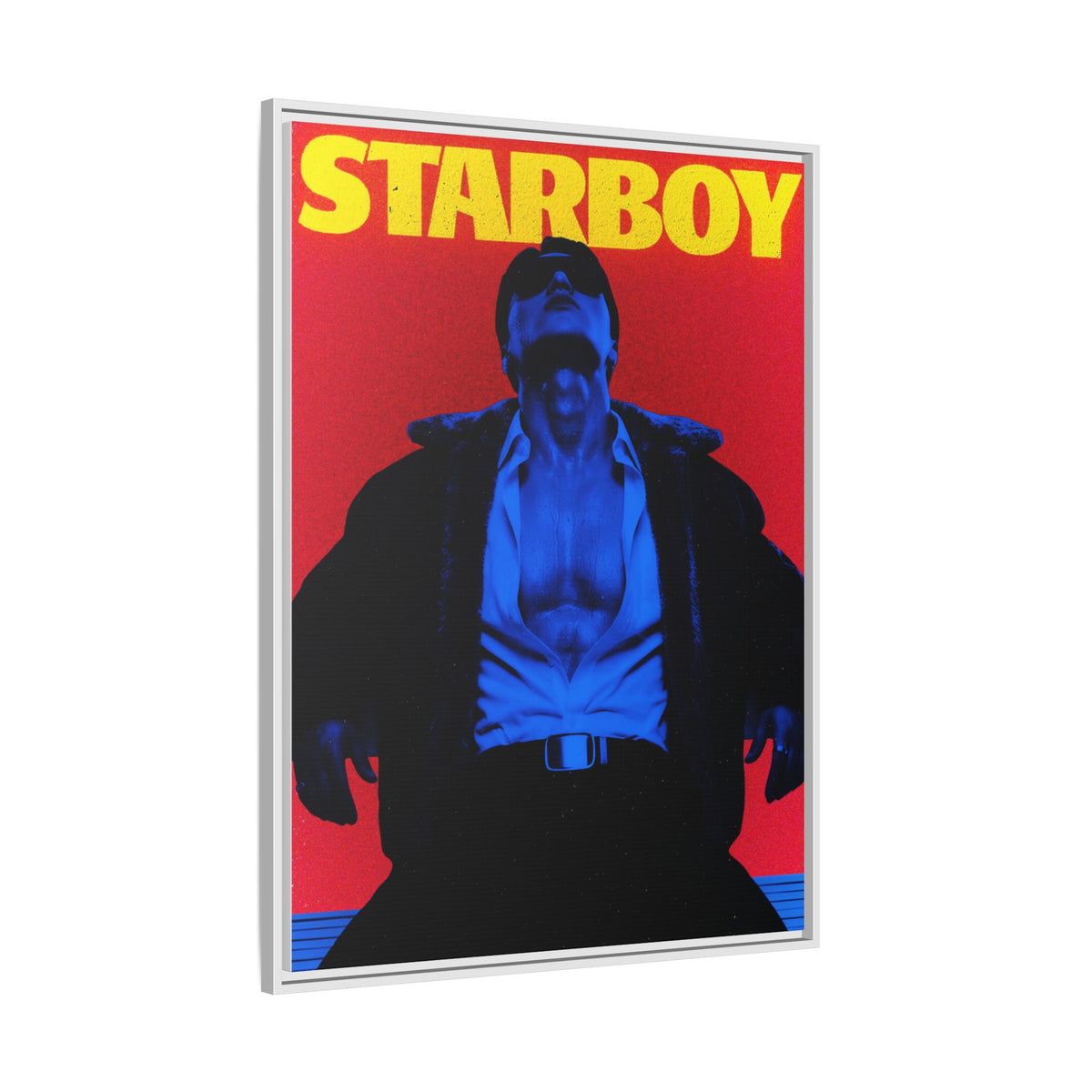 Framed Canvas ATEEZ San X Starboy Poster Matte  | Retro Pop Art Music Wall Decor