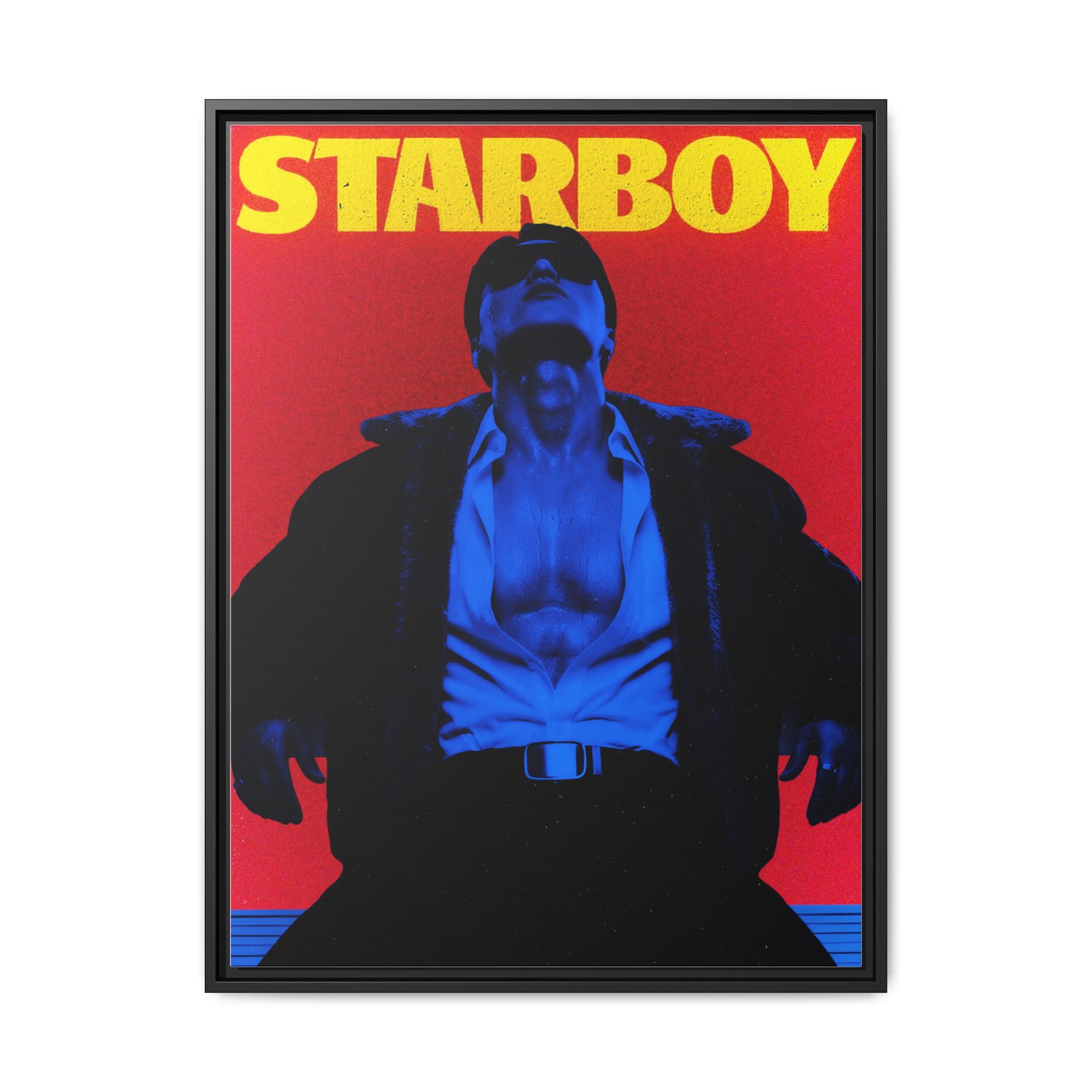 Framed Canvas ATEEZ San X Starboy Poster Matte  | Retro Pop Art Music Wall Decor