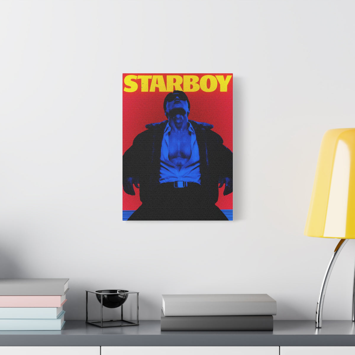 ATEEZ San X Starboy Retro KPop Art Canvas