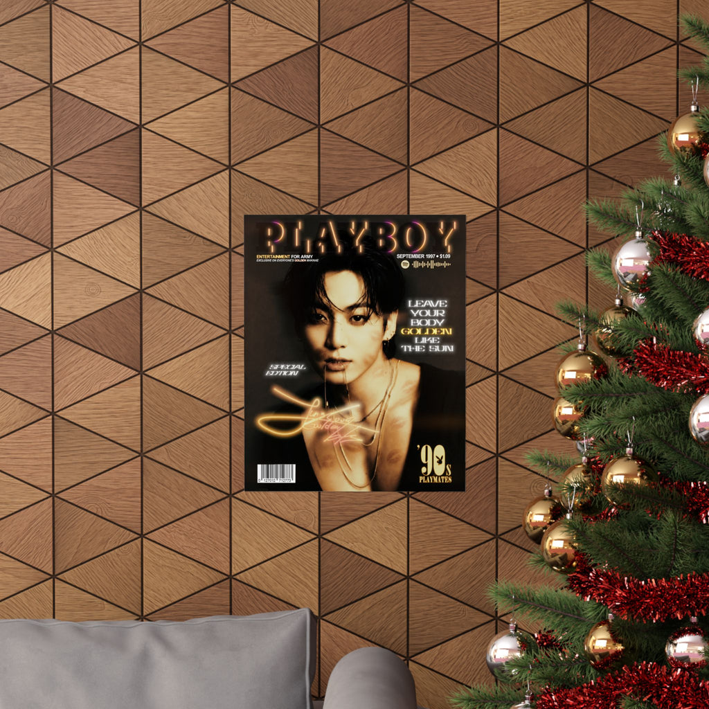 Jungkook Playboy Magazine Portrait Poster | Matte Vertical Poster