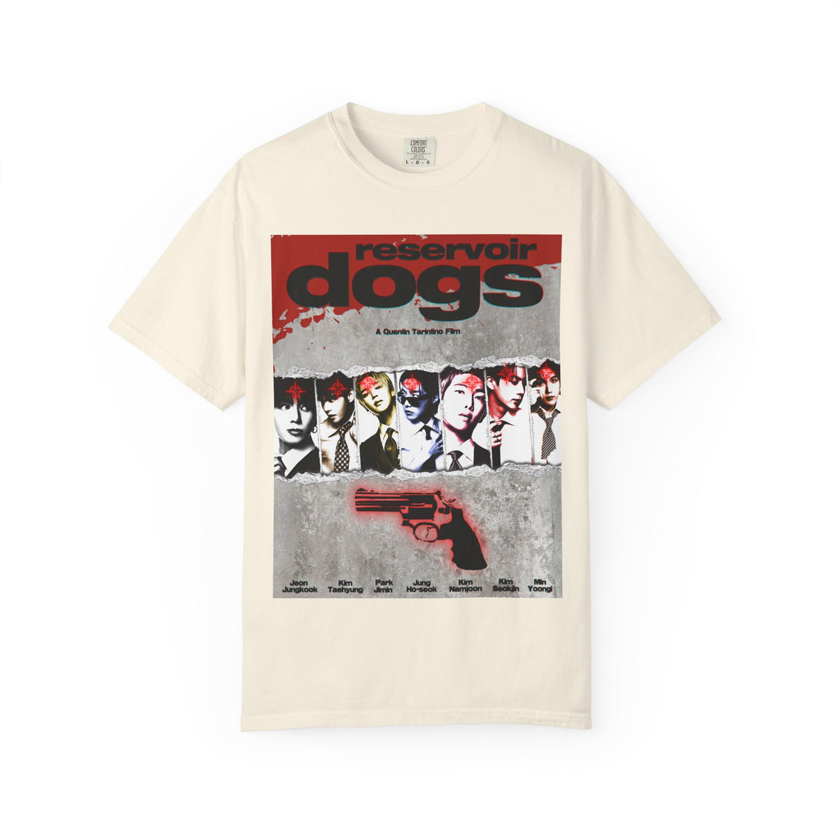 BTS Arirang X Reservoir Dogs Poster T-Shirt | Movie Poster Graphic Tee