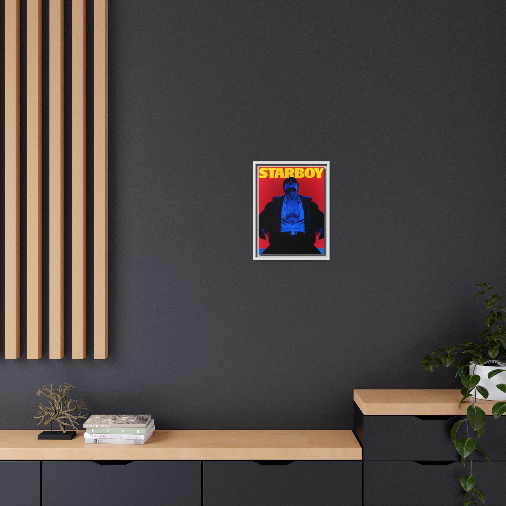 Framed Canvas ATEEZ San X Starboy Poster Matte  | Retro Pop Art Music Wall Decor