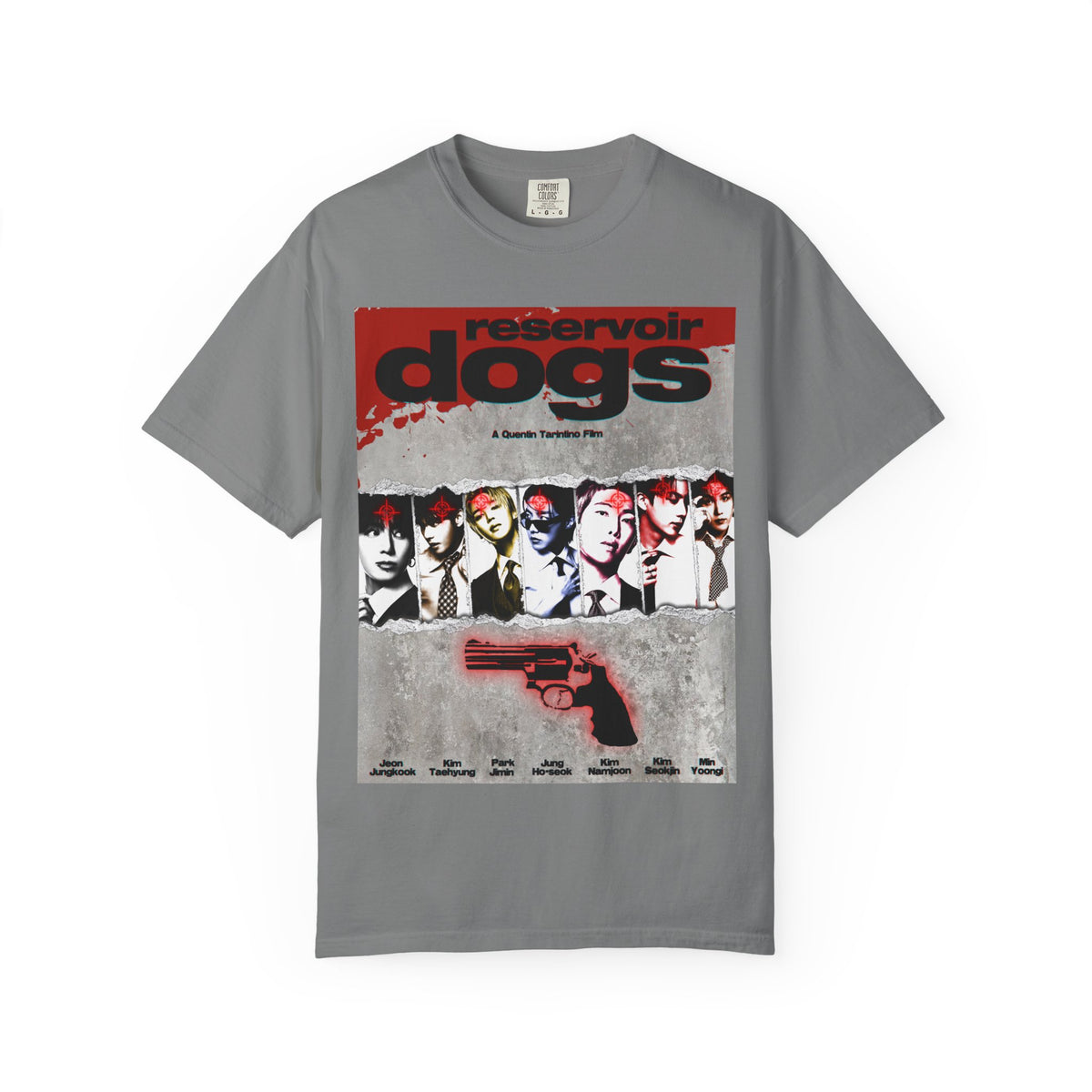 BTS Arirang X Reservoir Dogs Poster T-Shirt | Movie Poster Graphic Tee