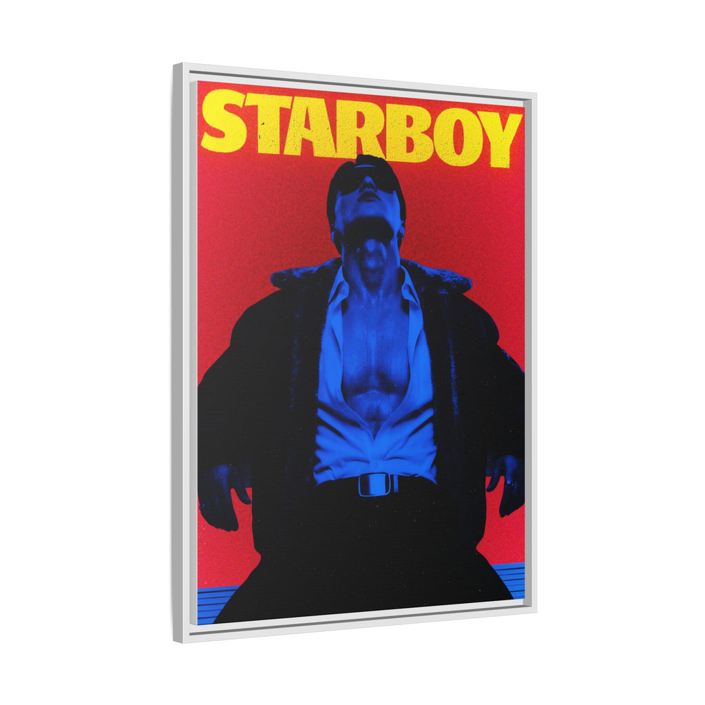 Framed Canvas ATEEZ San X Starboy Poster Matte  | Retro Pop Art Music Wall Decor