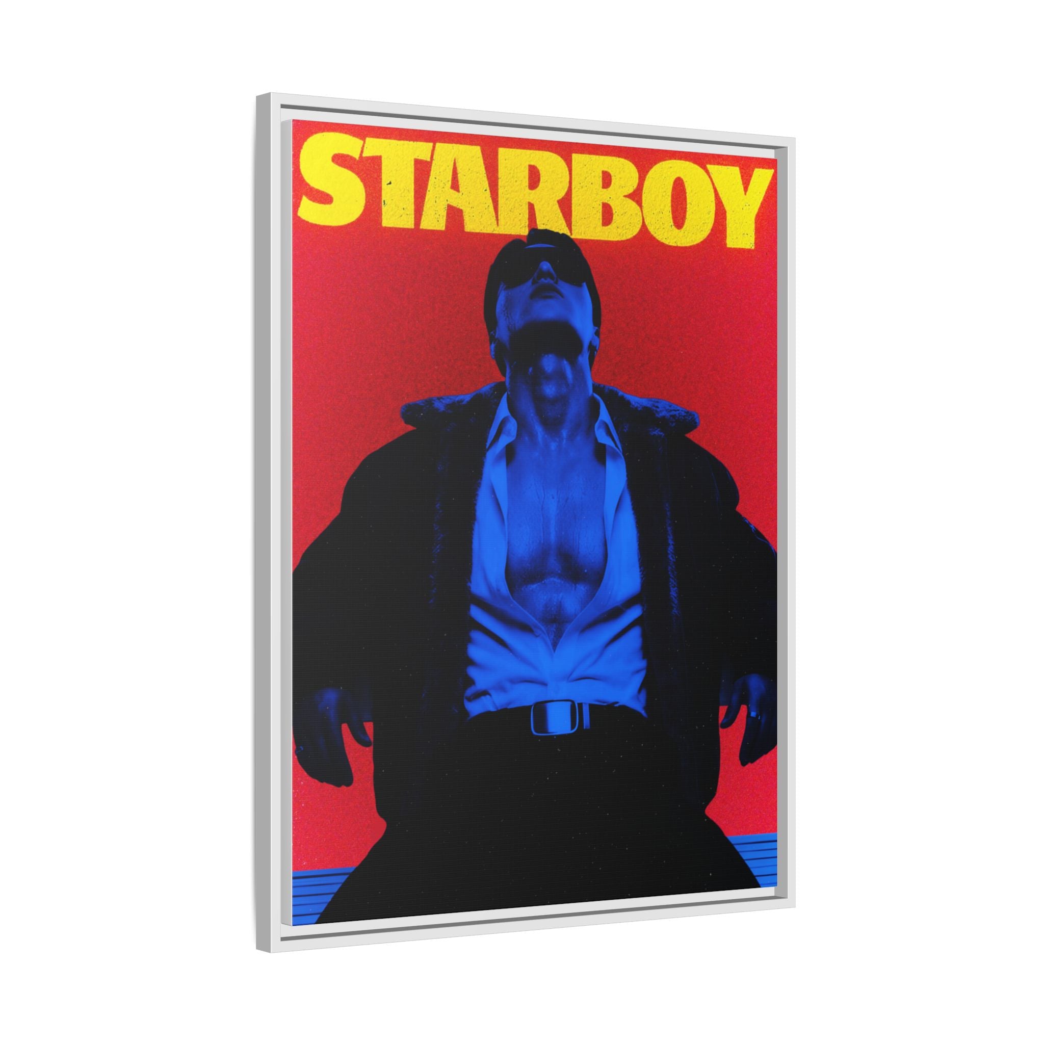Framed Canvas ATEEZ San X Starboy Poster Matte  | Retro Pop Art Music Wall Decor