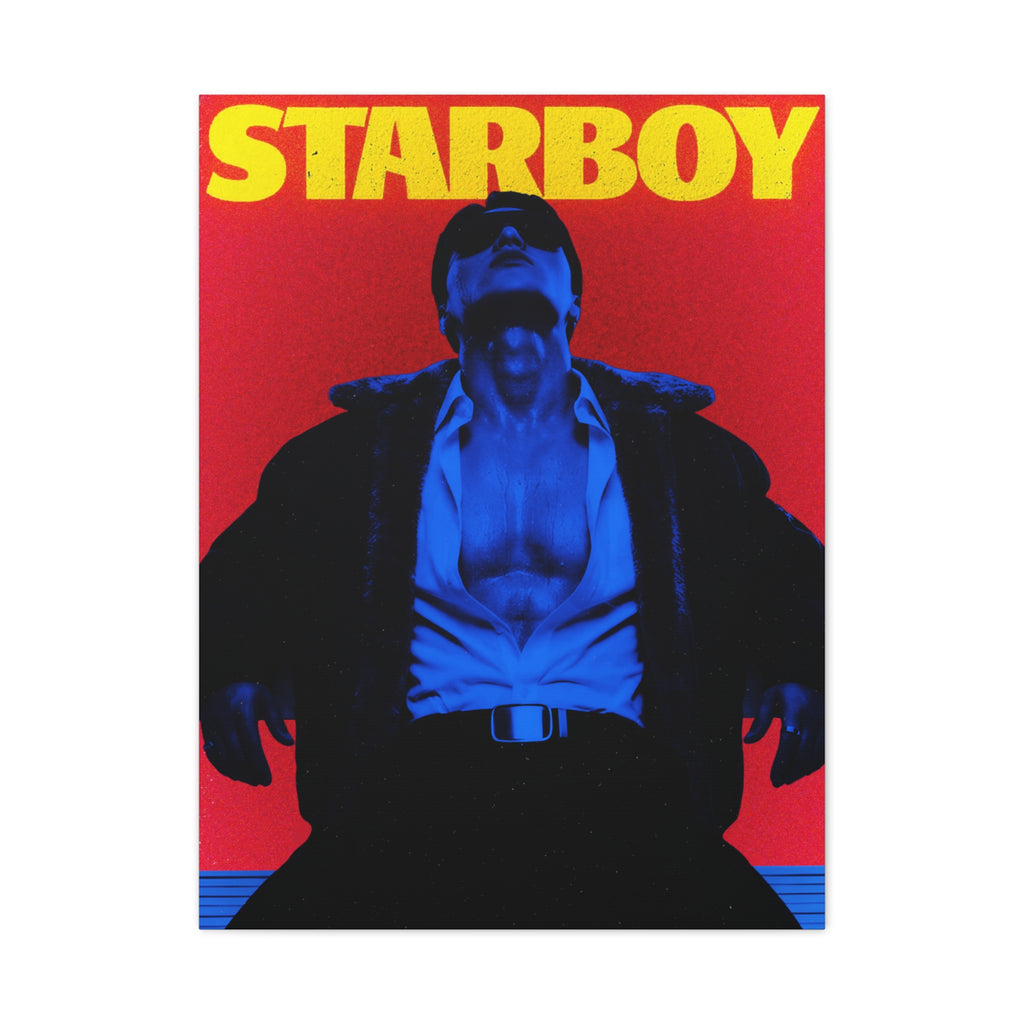 ATEEZ San X Starboy Retro KPop Art Canvas