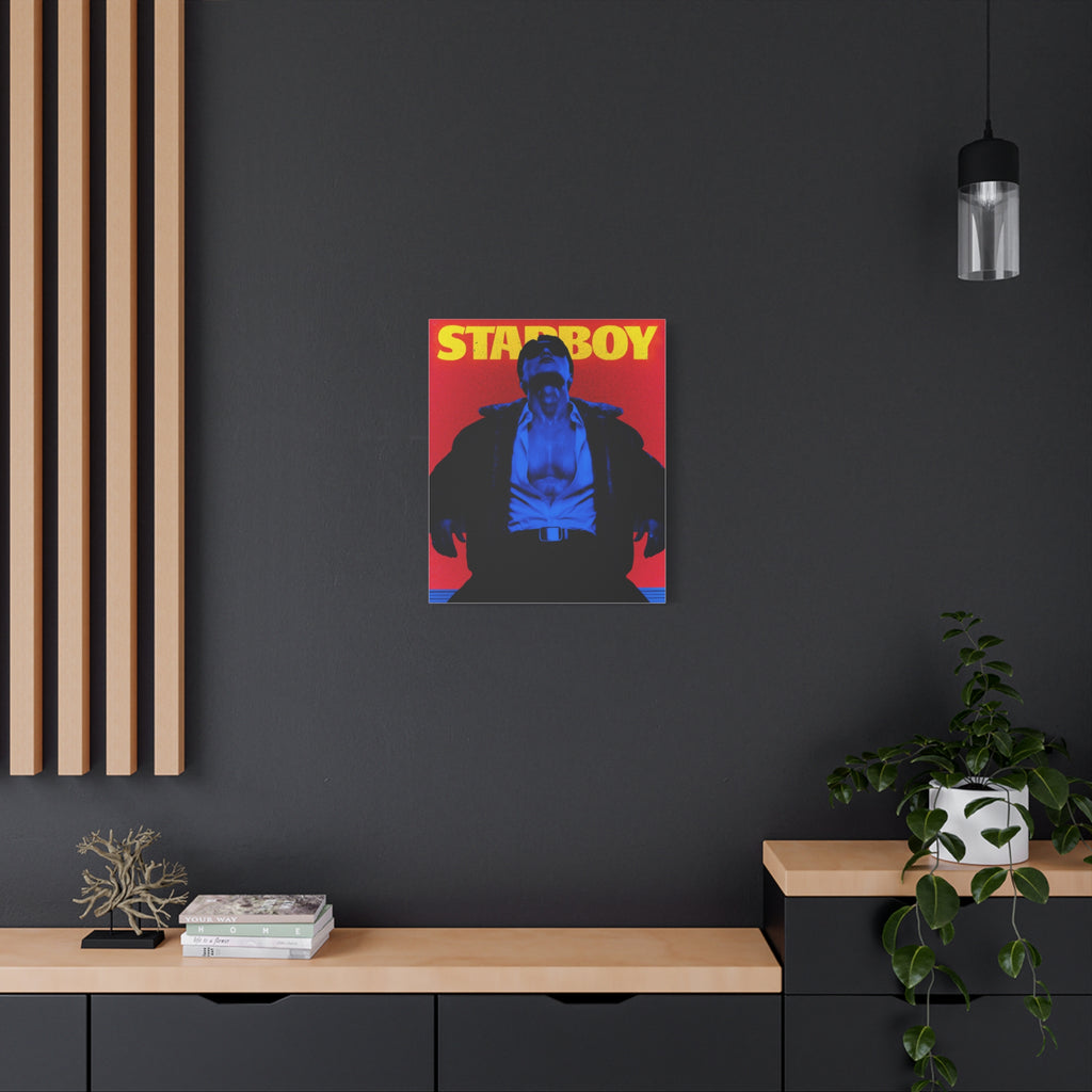 ATEEZ San X Starboy Retro KPop Art Canvas