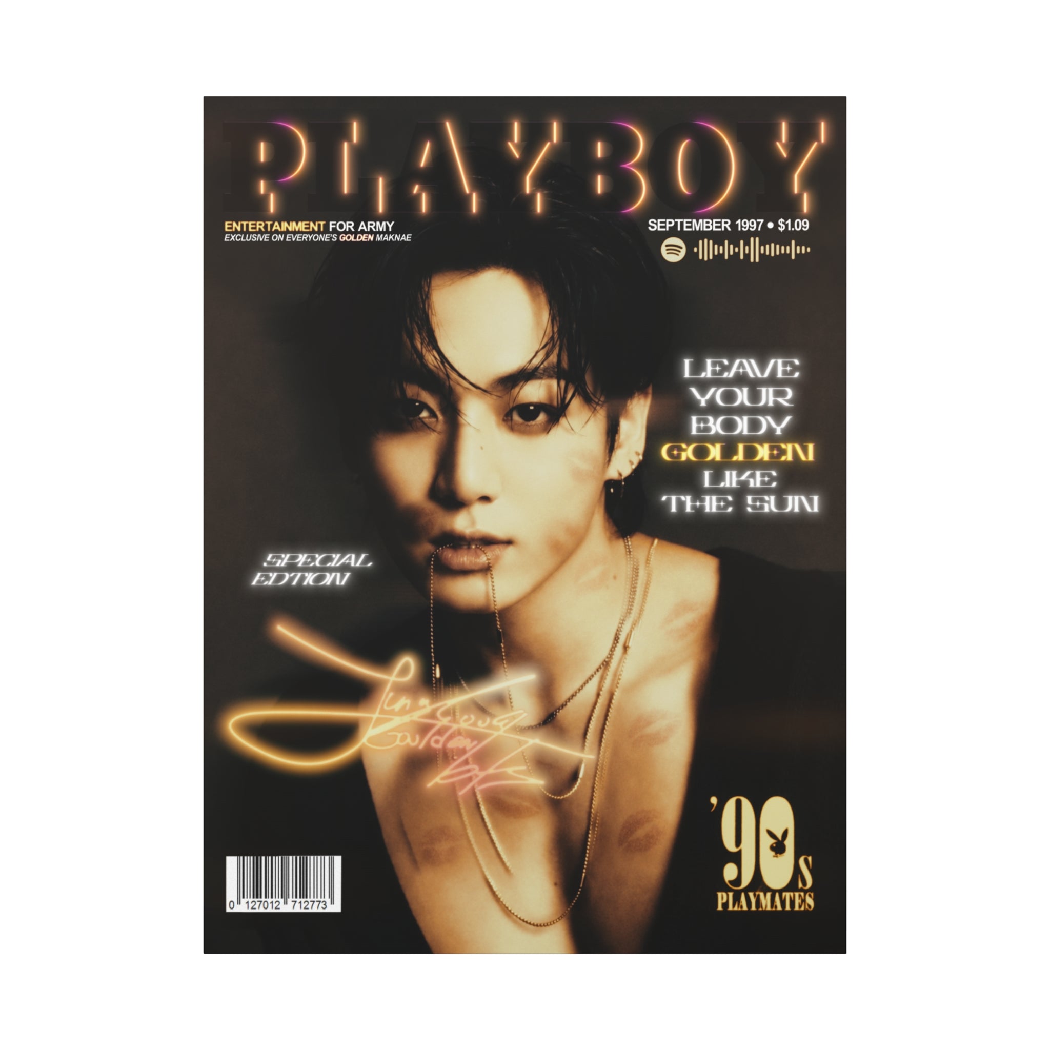 Jeon Jungkook BTS Playboy Canvas
