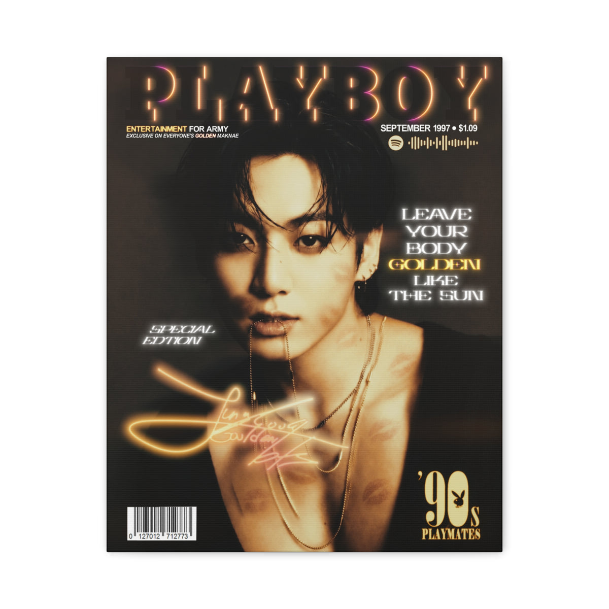 Jeon Jungkook BTS Playboy Canvas