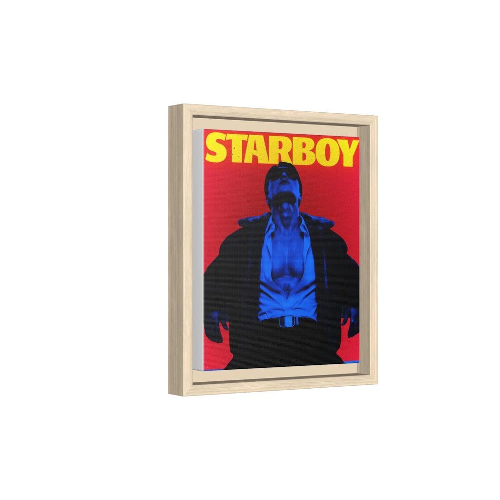 Framed Canvas ATEEZ San X Starboy Poster Matte  | Retro Pop Art Music Wall Decor