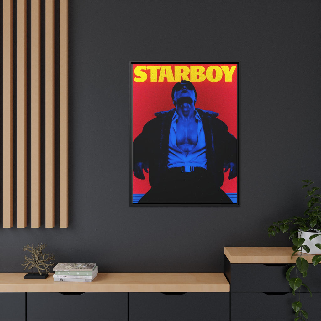Framed Canvas ATEEZ San X Starboy Poster Matte  | Retro Pop Art Music Wall Decor