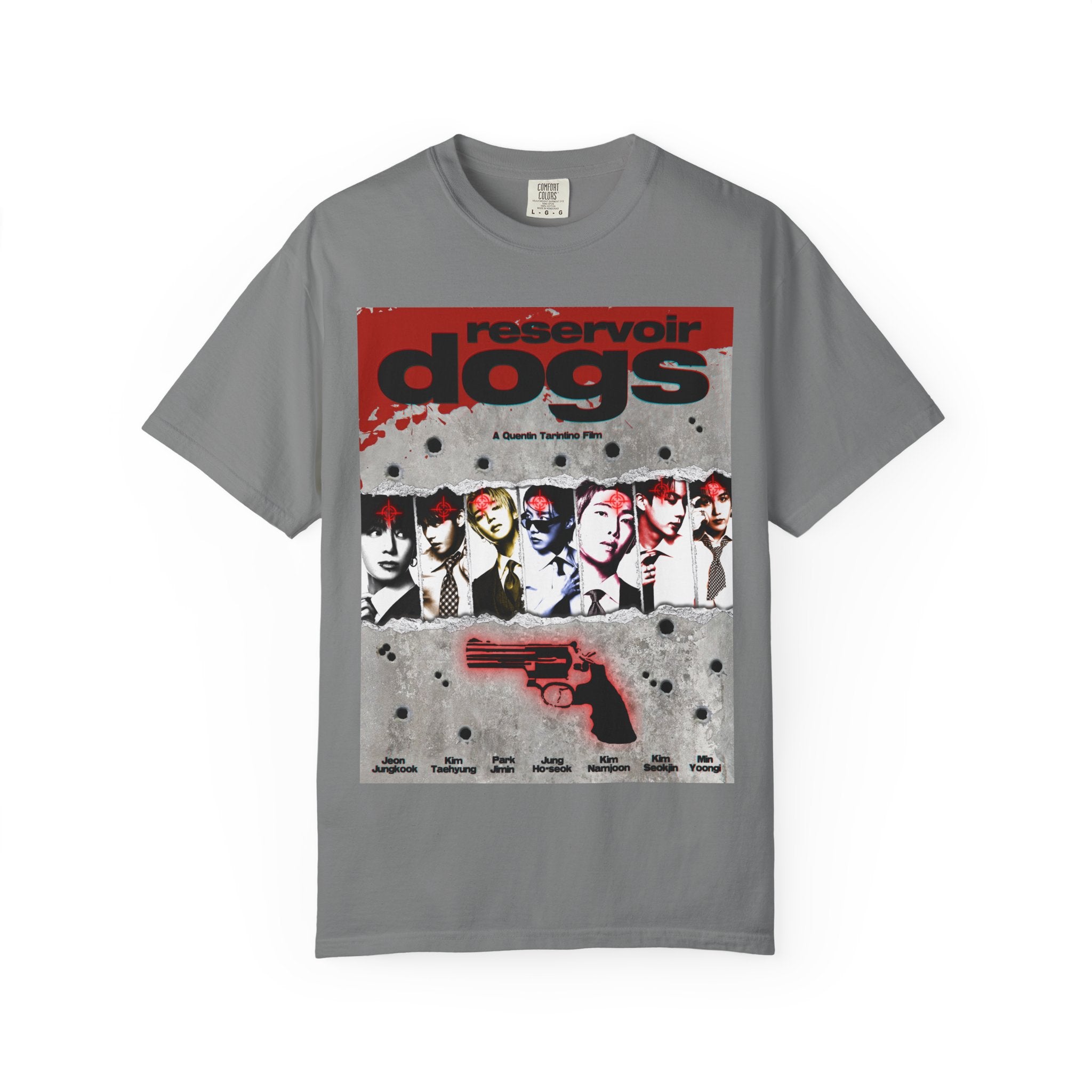 BTS Arirang X Reservoir Dogs Poster T-Shirt Bulletproof Ver.| Movie Poster Graphic Tee