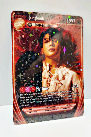BTS Jungkook (Jeon Jungkook) holographic trading card- Solo Edition