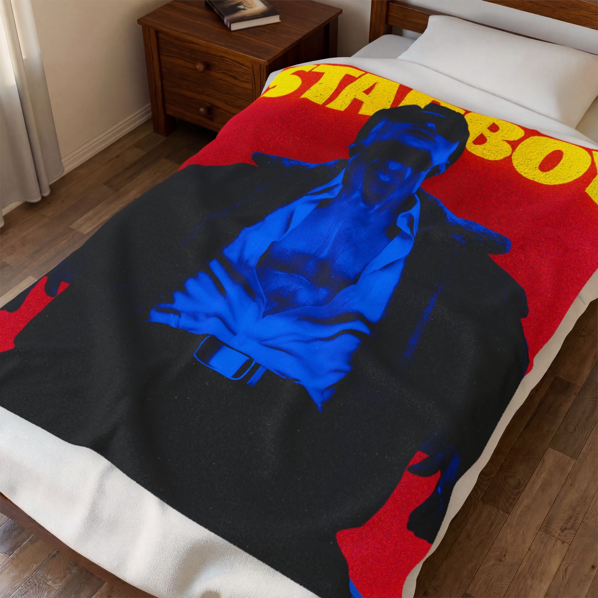 ATEEZ San X Starboy Illustration Velveteen Plush Blanket