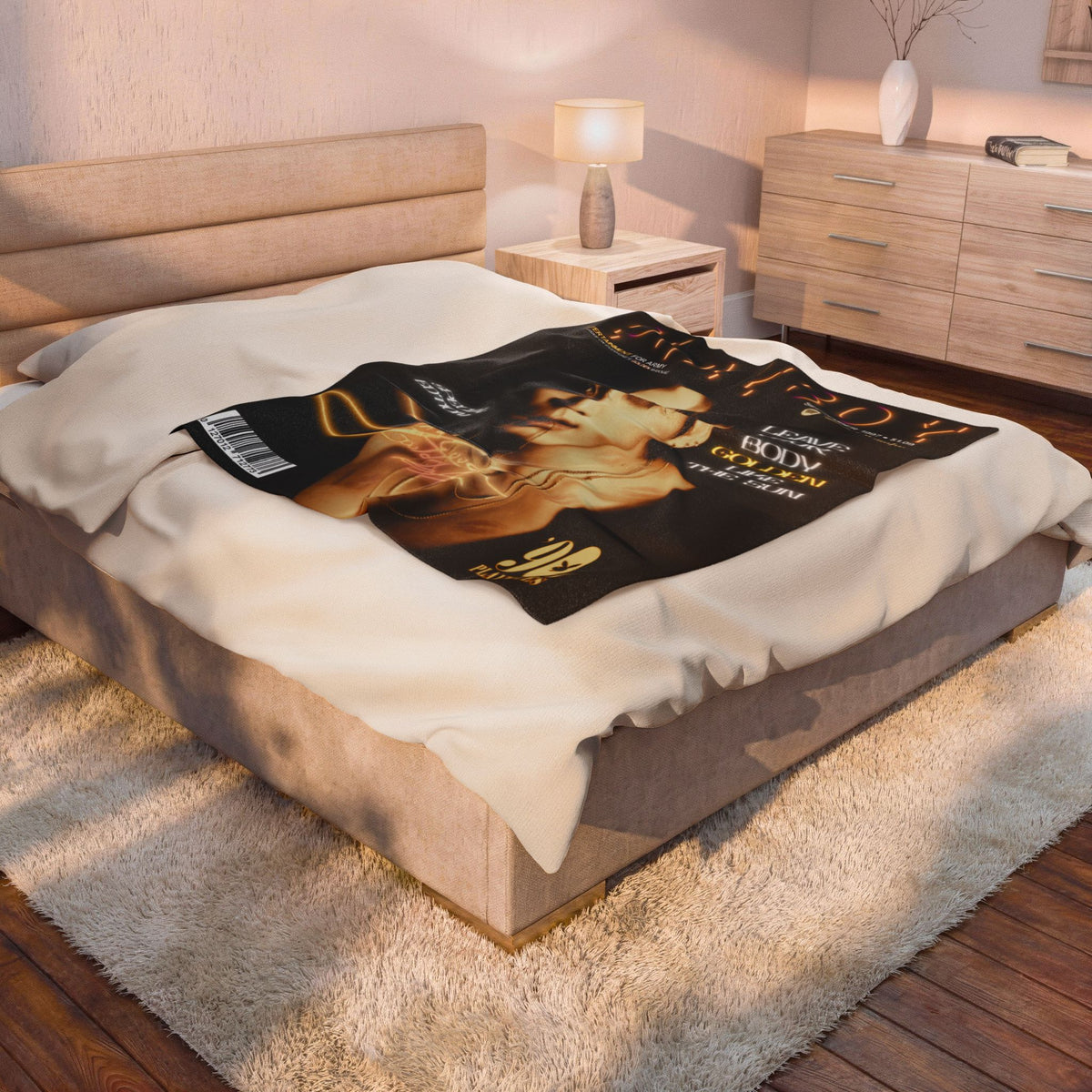 Jungkook Playboy Magazine Velveteen Plush Blanket |