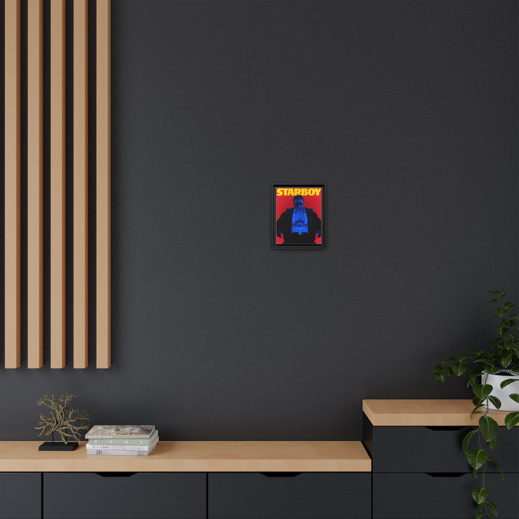 Framed Canvas ATEEZ San X Starboy Poster Matte  | Retro Pop Art Music Wall Decor