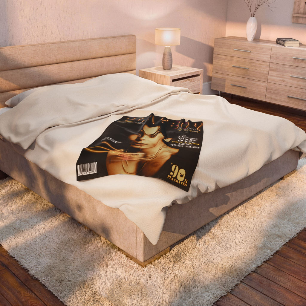 Jungkook Playboy Magazine Velveteen Plush Blanket |