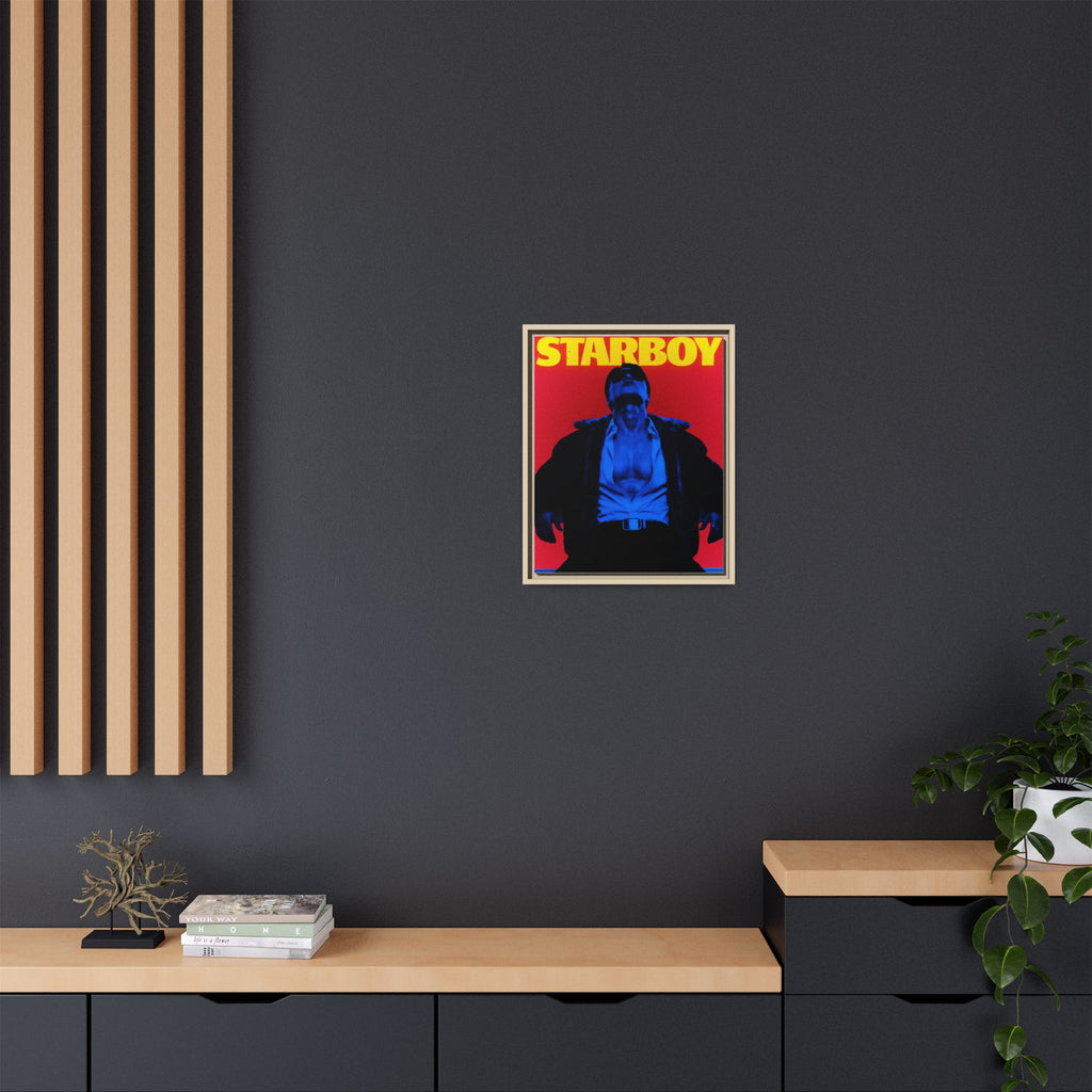 Framed Canvas ATEEZ San X Starboy Poster Matte  | Retro Pop Art Music Wall Decor