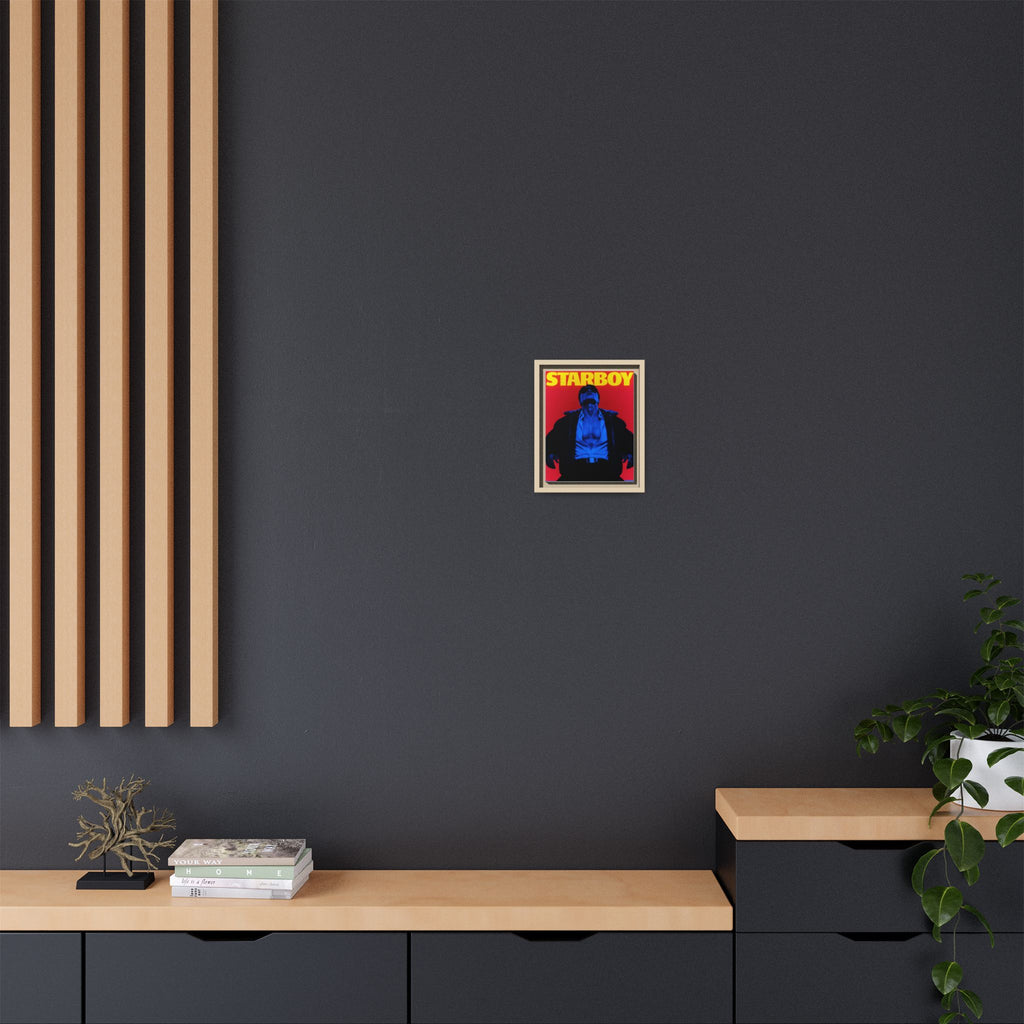 Framed Canvas ATEEZ San X Starboy Poster Matte  | Retro Pop Art Music Wall Decor