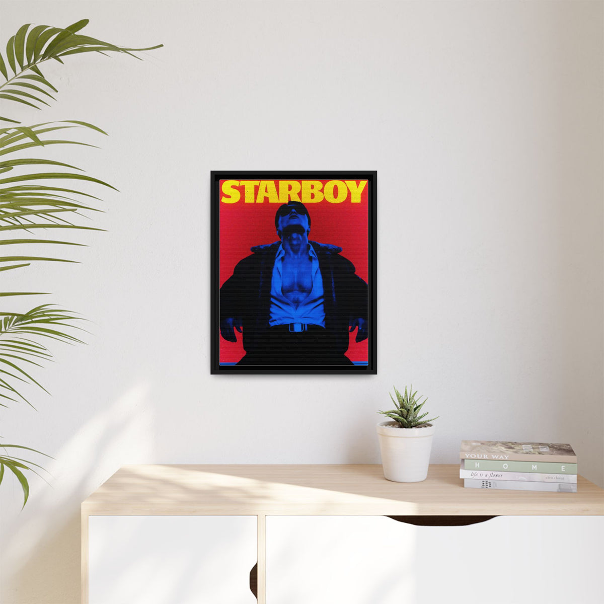 Framed Canvas ATEEZ San X Starboy Poster Matte  | Retro Pop Art Music Wall Decor