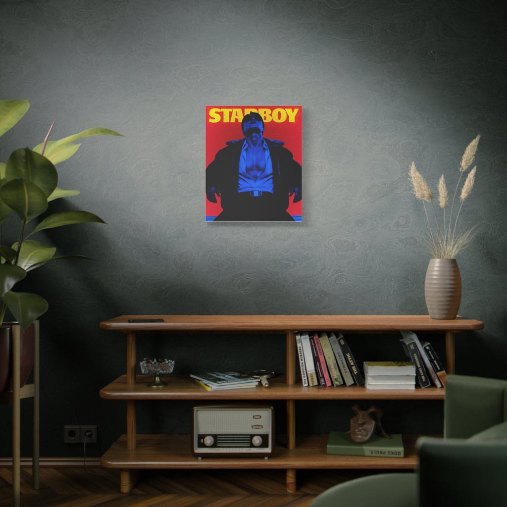 ATEEZ San X Starboy Retro KPop Art Canvas