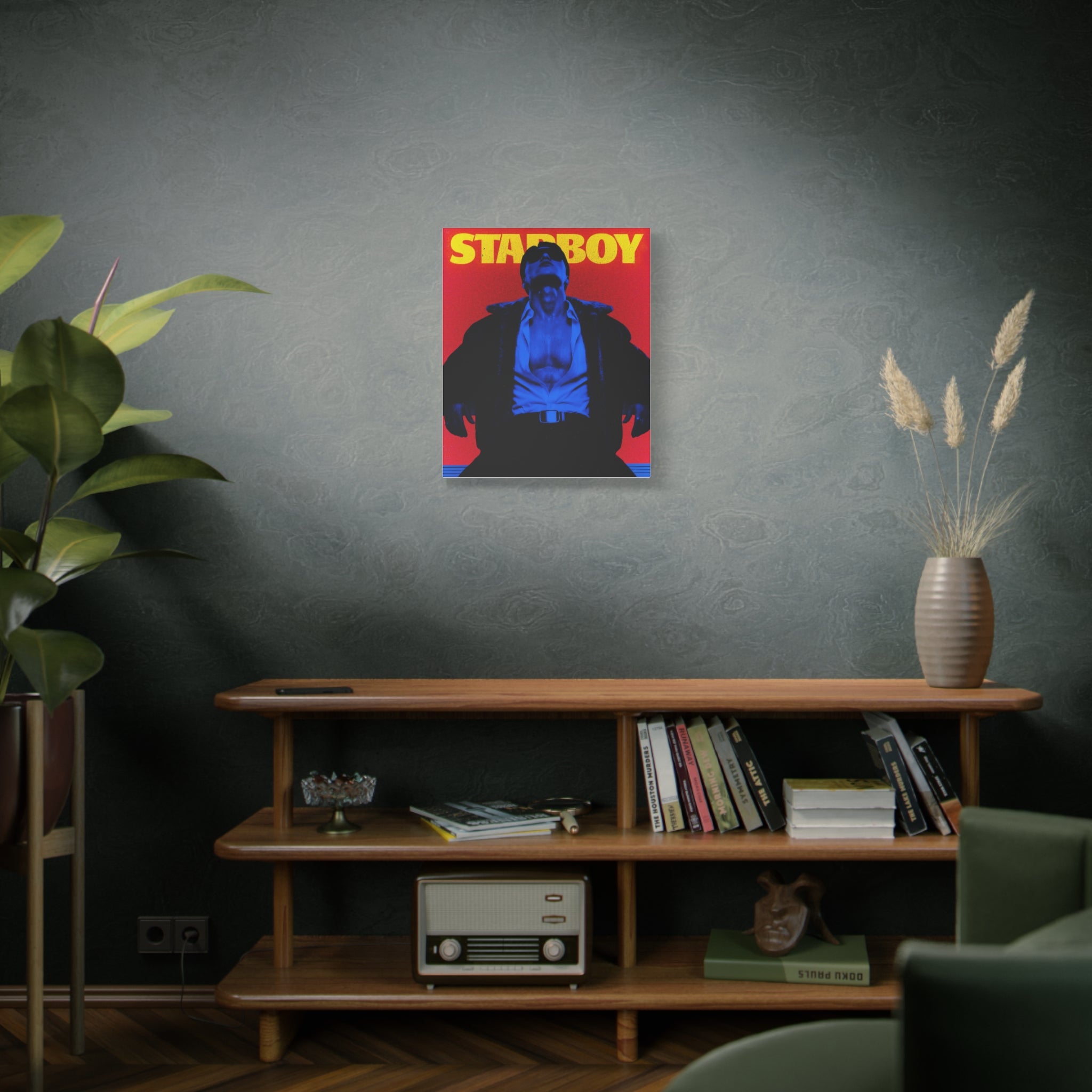 ATEEZ San X Starboy Retro KPop Art Canvas