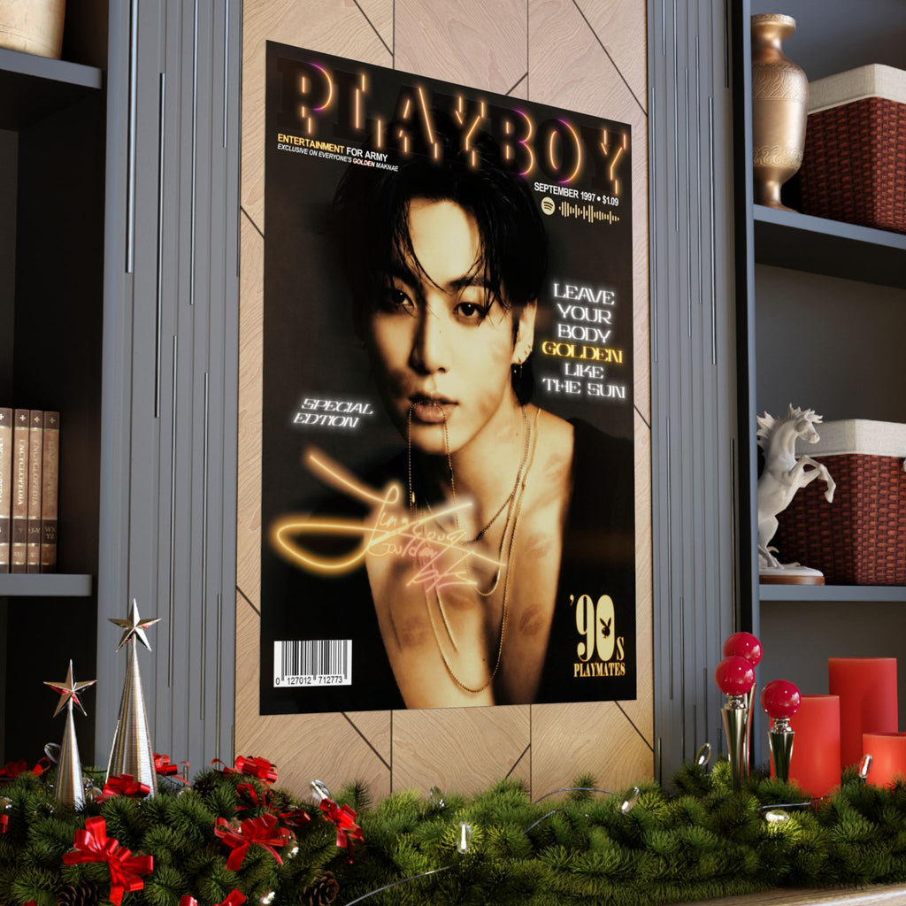 Jungkook Playboy Magazine Portrait Poster | Matte Vertical Poster