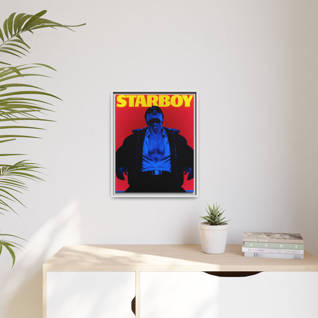 Framed Canvas ATEEZ San X Starboy Poster Matte  | Retro Pop Art Music Wall Decor
