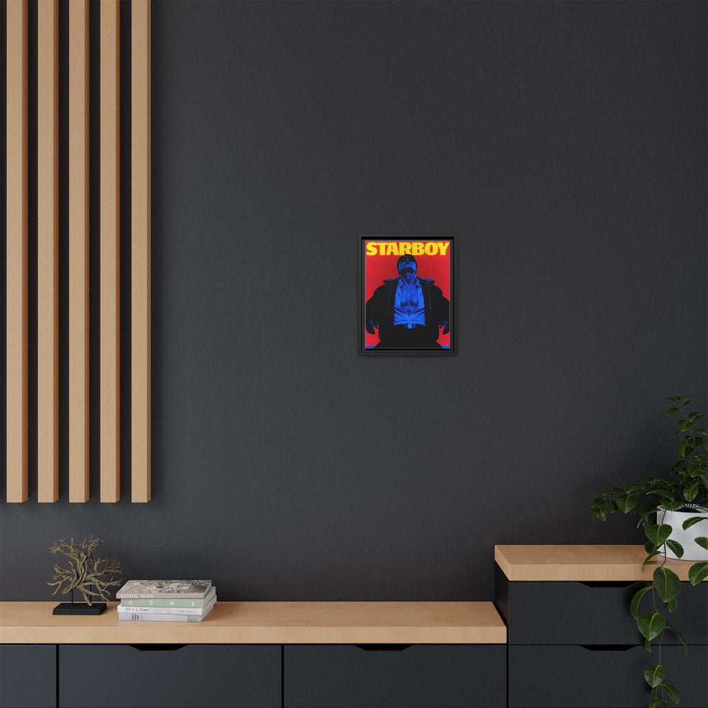 Framed Canvas ATEEZ San X Starboy Poster Matte  | Retro Pop Art Music Wall Decor