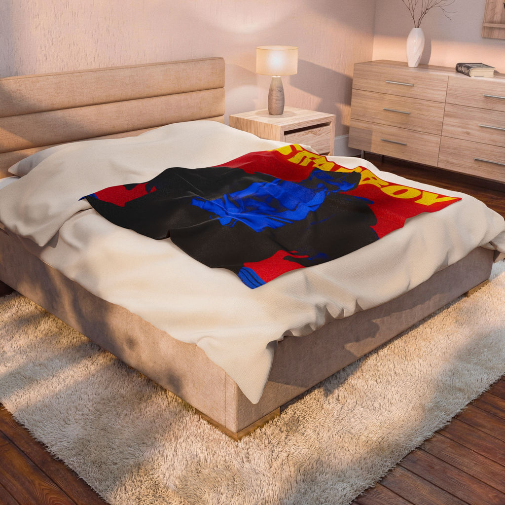 ATEEZ San X Starboy Illustration Velveteen Plush Blanket