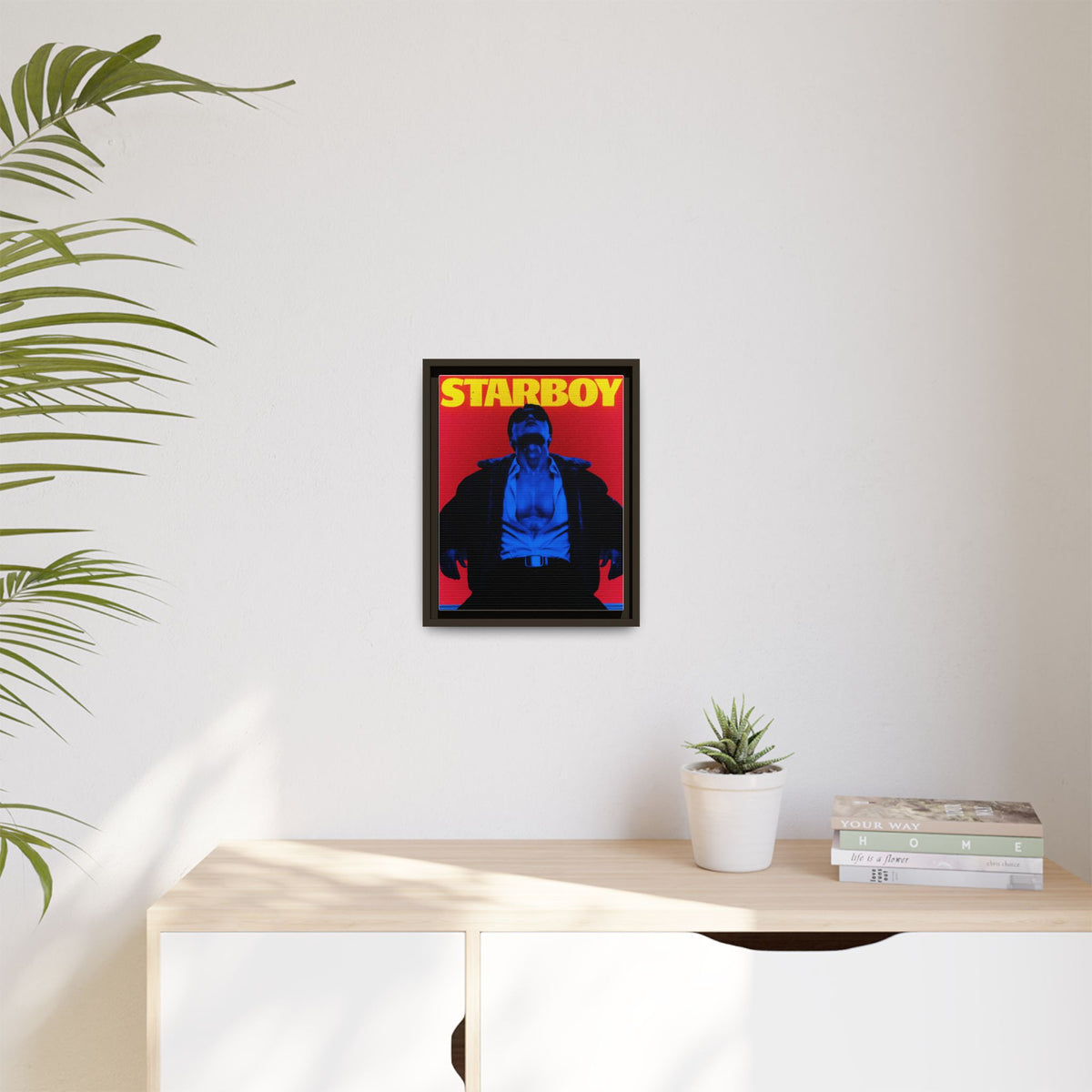 Framed Canvas ATEEZ San X Starboy Poster Matte  | Retro Pop Art Music Wall Decor
