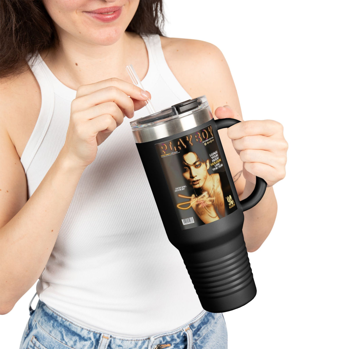 Jeon Jungkook BTS Playboy Tumbler | 40oz Insulated Tumbler
