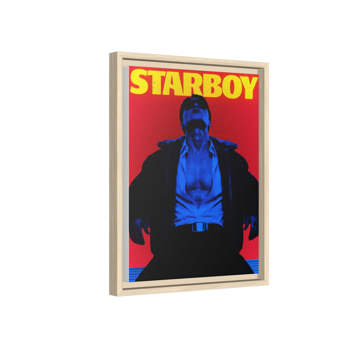 Framed Canvas ATEEZ San X Starboy Poster Matte  | Retro Pop Art Music Wall Decor
