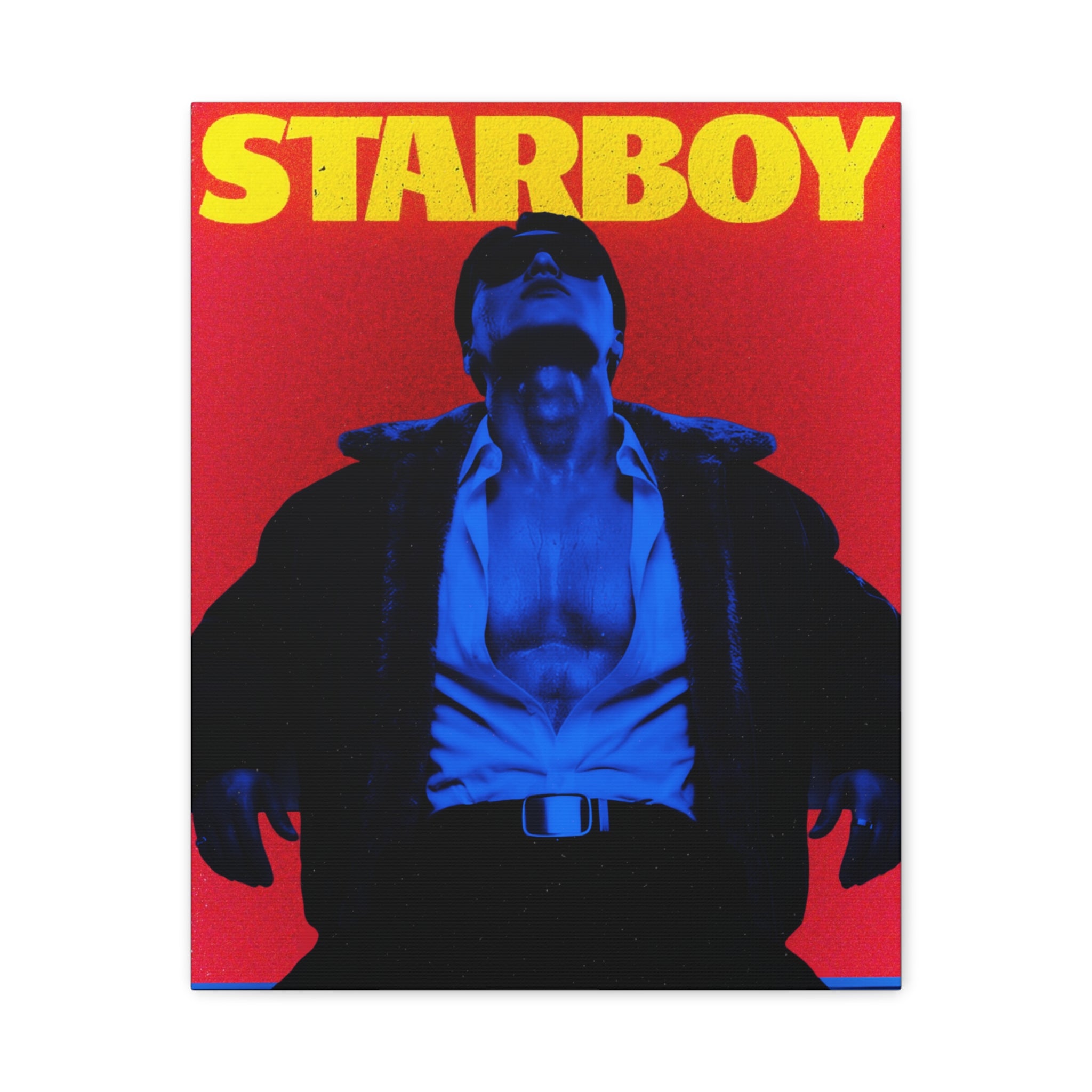 ATEEZ San X Starboy Retro KPop Art Canvas