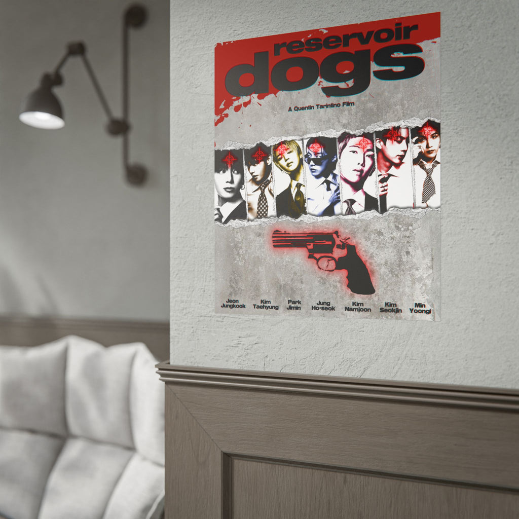 BTS Arirang X Reservoir Dogs poster Rolled Poster | Movie-inspired art print