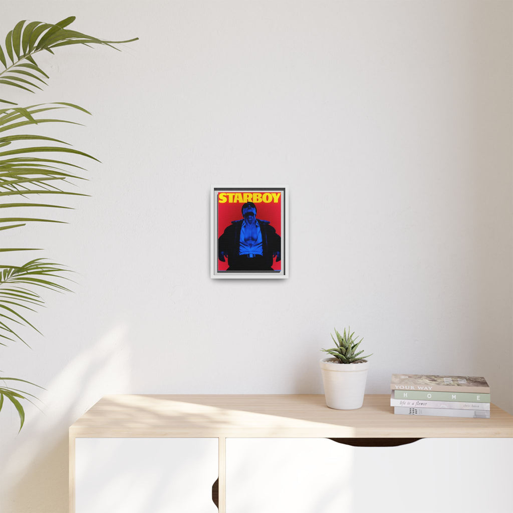 Framed Canvas ATEEZ San X Starboy Poster Matte  | Retro Pop Art Music Wall Decor